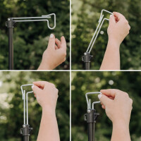 Cocina de exterior plegable con fregadero