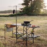 Cocina de exterior plegable con fregadero