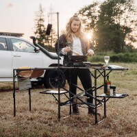 Cocina de exterior plegable con fregadero