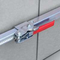 Barra de bloqueo/con abrazaderas con pies de goma...