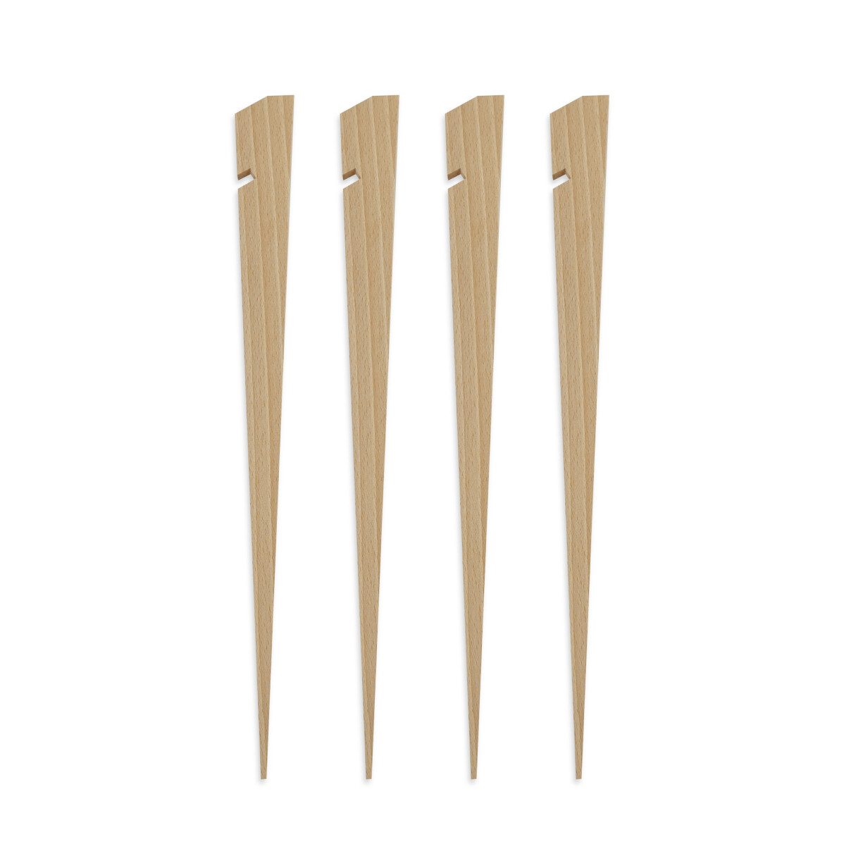 Set di 4 picchetti in legno