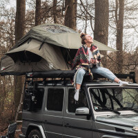 Tenda da tetto Adventure 165 Oliva con Rete di Stoccaggio