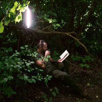 Campwerk Lampada da campeggio LED RGB con Powerbank IP68