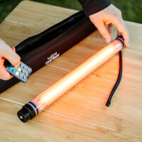 Campwerk Lampada da campeggio LED RGB con Powerbank IP68