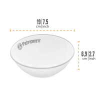 Petromax Ciotole in Smalto Bianche 2 Pezzi