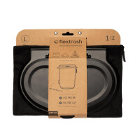 Flextrash Sacco per rifiuti L (9 L), nero
