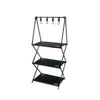 Scaffale in tessuto. Nero