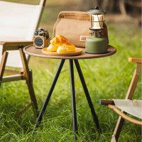 Tavolo da campeggio rotondo regolabile in altezza