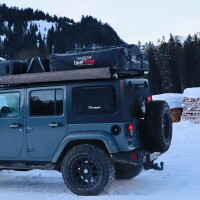 ADVENTURE Tenda da Tetto Copertura di Ricambio Nero