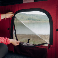 Tenda da tetto ibrida TEDPop con doppia apertura