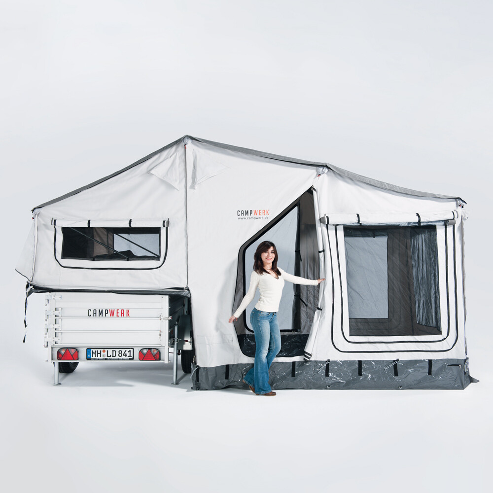 Rimorchio tenda ONROAD con tenda FAMILY